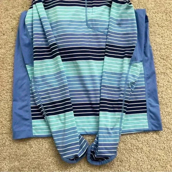 Coolibar Andros Fishing Hoodie Kids Size XL SPF 50+ Outdoor Active Striped. - Picture 15 of 15